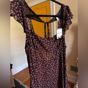 Free People Sheer Floral Dress